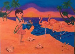 Ruby and the pink flamingoes 2017