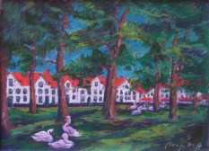 Swans in Begijnhof- IMG_3799