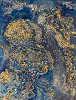 Blue lotus leaves and stems - resin