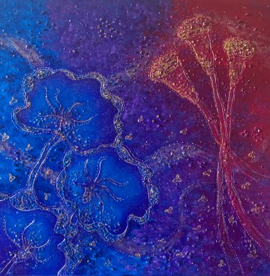 Magenta Series - Lotus abstract 1