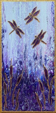 Paint pouring dragonflies - small size -IMG_3281