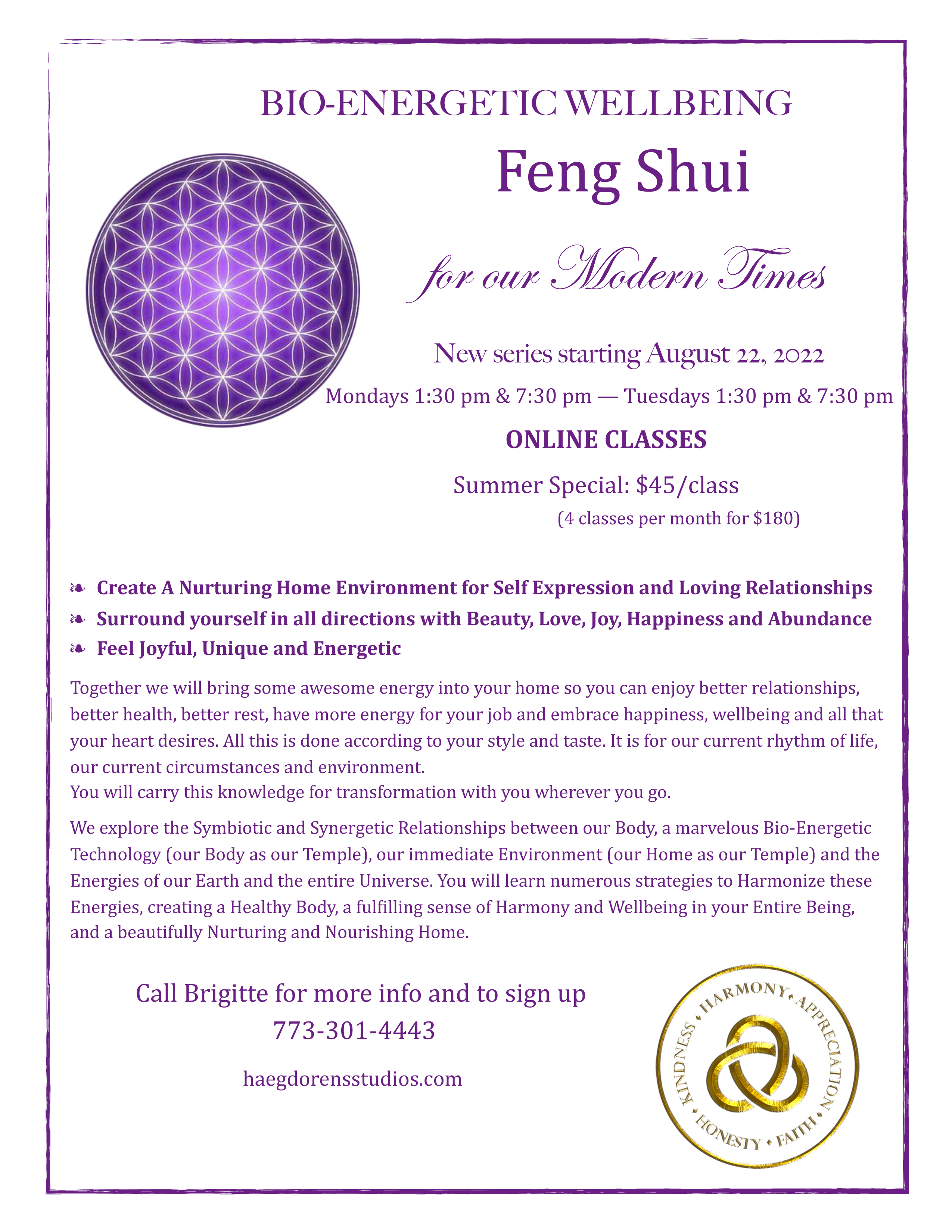 Flyer Feng Shui Aug 2022