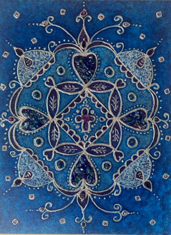 Rangoli - blue IMG_6864